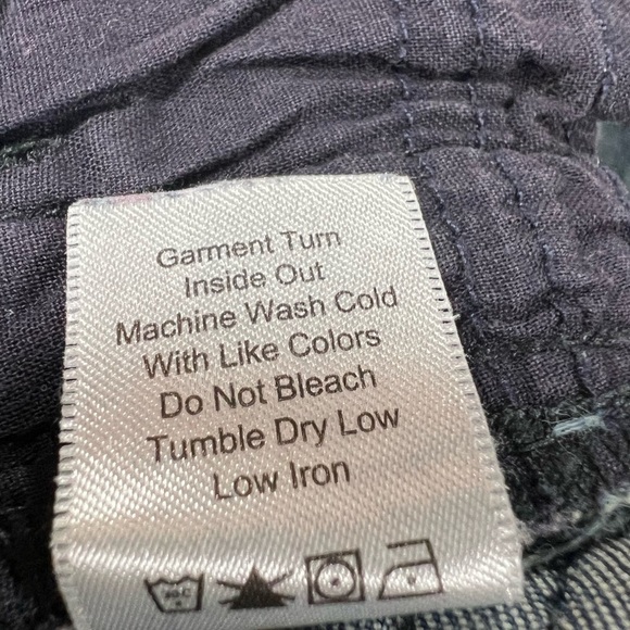 Coldwater Creek Women’s Blue Jeans Sz:10 Grunge Meets Preppy Straight Y2K Stripe - Picture 4 of 8